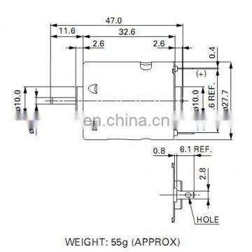 RS-360SA-11520 18960rpm 365 20V Refrigerator dc Motor With Plastic for Hair Dryer and Fan and Mini Vacuum Cleaner photo-5