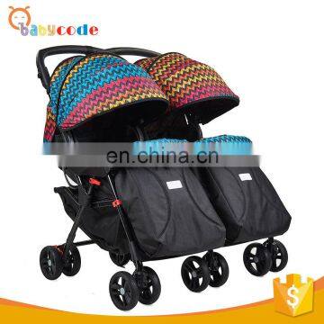 Factory OEM Aluminum Alloy Frame 12 Wheels Twins Baby Stroller photo-3
