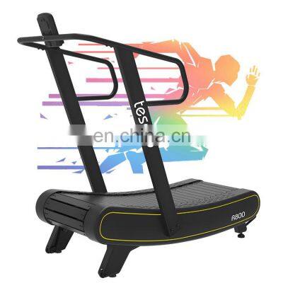 non-motorized treadmill home use curved treadmill treadmill for home gym running machine With resistance bar