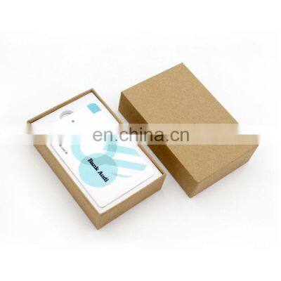 Custom logo gift rohs external portable card power bank 2600mAh