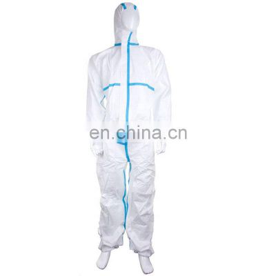 Disposable CE Cat III EN14126 EN14605 Type 3 4 Type 5 6 Full Body Ppe Personal Anti Virus Medical Protective Coverall