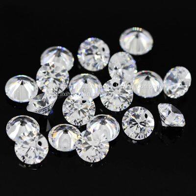 Small Size 0.6~2.4mm 10PCS~10000PCS Round White Moissanite Round Brilliant Cut Loose CZ StonesКруглый Белый Цирконий