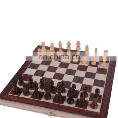 High Quality Wooden Various Sizes Foldable Portable Puzzle Board Game Luxury Wooden Chess Board Games photo-5