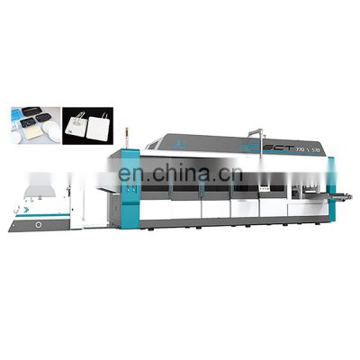 Automatic 3/4 station plastic fruit tray container making machine,plastic container making machine