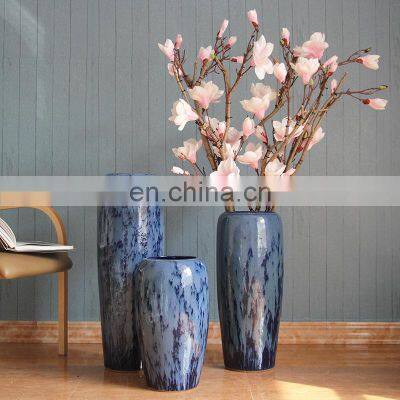 Modern Diamond Painting Design Ceramic Flower Vase For Home Decor