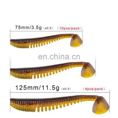 25 Colors 75mm 100mm 125mm Two-color Matching Special Flavor With Fragrant Soft Fishing Lures Larval Bass Soft Bait photo-2