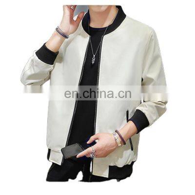 Spring New Men's Bomber Zipper Jacket Male Casual Streetwear Hip Hop Slim Fit Pilot Coat Men Clothing