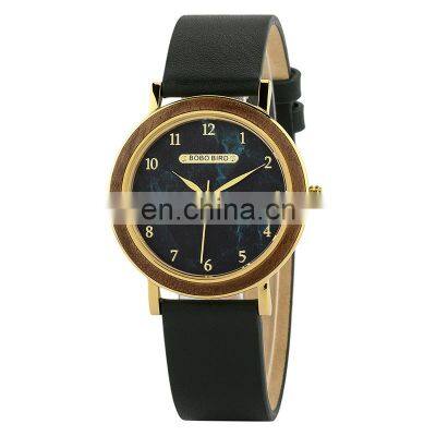 Classic Female Wristwatch Light Wood Stainless Steel Watches for Women Japanese Movement Stylish Ladies Watch OEM