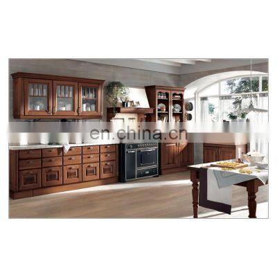 Modern designs solid wood cheap kitchen cabinet