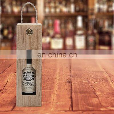 Country Rustic Finished Wood Cut Out Design Wine Case Carrier Modern Wine Bottle Carrying Box photo-2
