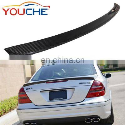 E class W211 AMG style carbon fiber rear trunk wings spoiler for Mercedes Benz E class 2003-2009