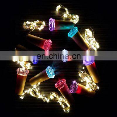 2019 LED Diamonds Wine Bottle Cork String Light Party Deco