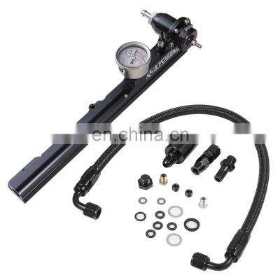 Fuel Pressure Regulator Gauge Rail Line B16 B18 B20 Si LS GSR Fit honda b series fuel rail