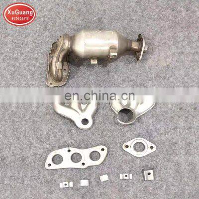 Three way exhaust manifold catalytic converter for BYD F0  - exhaust bend pipes flanges cones