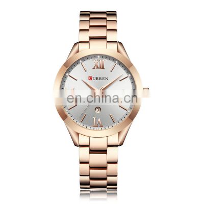 CURREN 9007 Elegant Quartz Japan Movement Ladies Watch Stainless Steel womens watches latest ladies