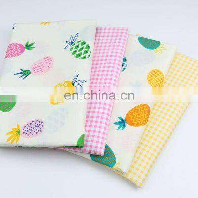 Cartoon Fruit Pineapple Print Children's Environmental Protection Printed Twill Fabric Baby Cover Sunscreen All Cotton Fabric photo-5