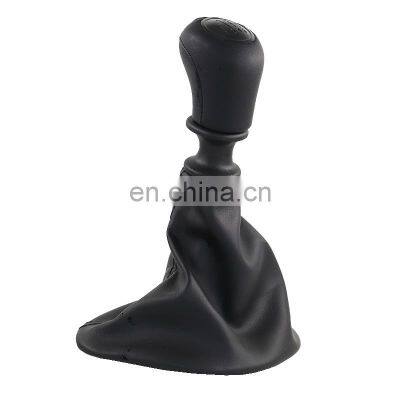 Silver & Leather Manual Gear Shift Knob Shifter Lever Handle Stick For Mercedes Benz W639 VITO 2003 - 2010