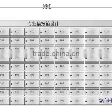 Stainless Steels Corporate Mailbox for Office&appartment in Door Used photo-5