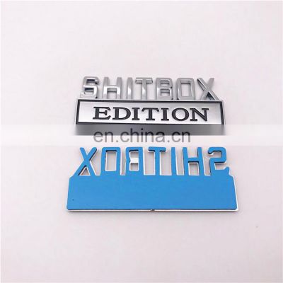 Custom Zinc Alloy Metal Chrome Car Body Decoration Car Emblem