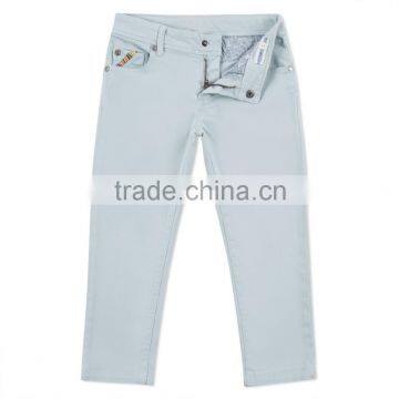 Girls' 7-10 Years Sky Blue Five Pocket Jeans