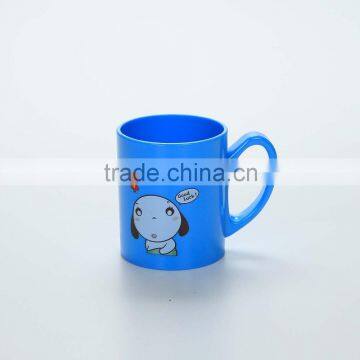Reusable Cartoon Plastic Cups With Handle --Blue photo-3