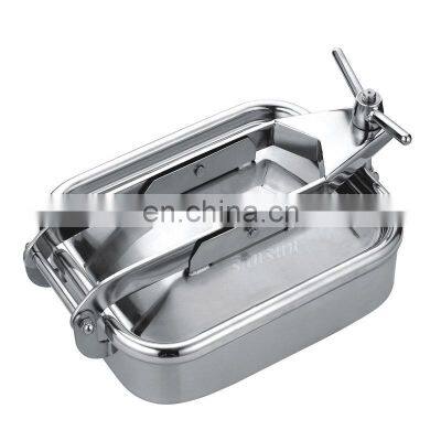 Stainless Steel Hygienic Sanitary Rectangular Square Manway Cover for Tanks