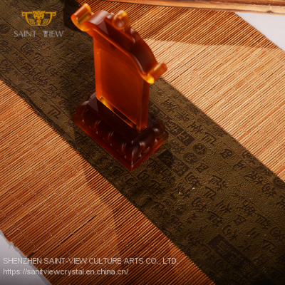 No Oxidation Customization Crystal Glass Engrave Name Consecrate Deities Ancestor Memorial Tablet photo-4