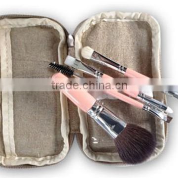 Combination package 4pcs cosmetic makeup brush kit for traveling