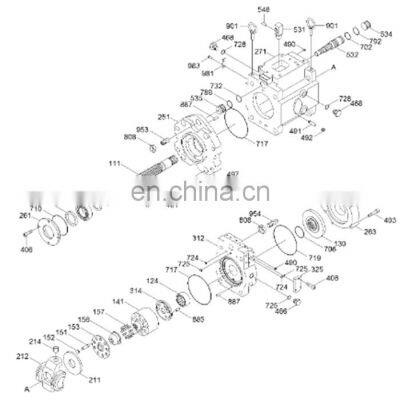 R1200-9 R1250-9 Hydraulic Pump 31QE-10010 K3V280SH-142L-8N12-VB