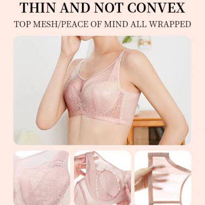 Hot Sale Women's Seamless Bras No Underwire Scalloped Push Up Bras Full Coverage Everyday Bra photo-4
