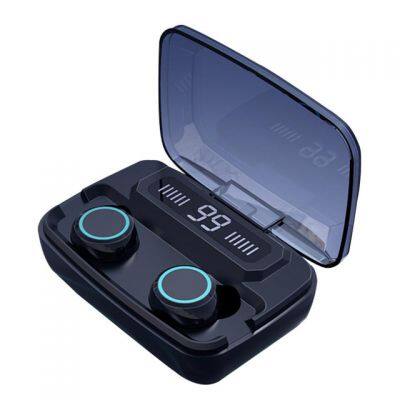 New M11 Waterproof Earphone TWS 5.0 Stereo Bass Sport Headset Earbuds Wireless Headphone With 2000mAh LED Digital Charging Box