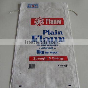 Super quality factory supply new material plain pp flour bag