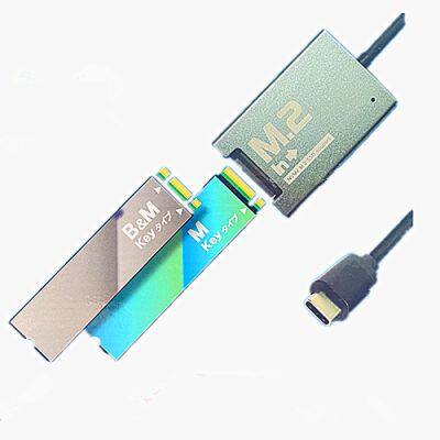 Factory Direct M.2 NVME SSD Enclosure Tool-Free USB C 3.1 Gen 2 10 Gbps Hard Drive case Enclosure Adapter