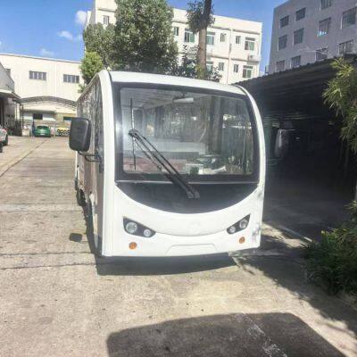 14-seater Semi-enclosed Electric Sightseeing Vehicle / Electric Scenic Area Sightseeing Vehicle With Rain Curtain and Sunshade Curtain photo-2