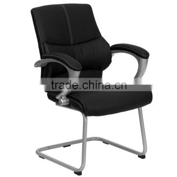 Black Leather Executive Side Chair