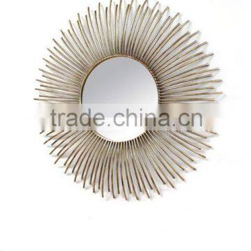 Gold mirror designer wall frame/round wall mirror manufacture and wholseller