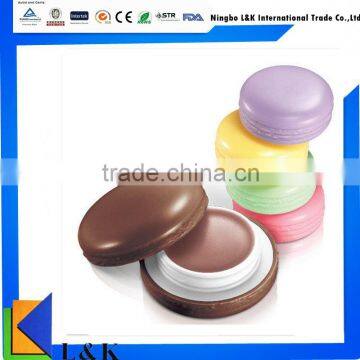 wholesale custom fruity ball shape organic lip balm/cute cup cake lip balm                        
                                                Quality Choice