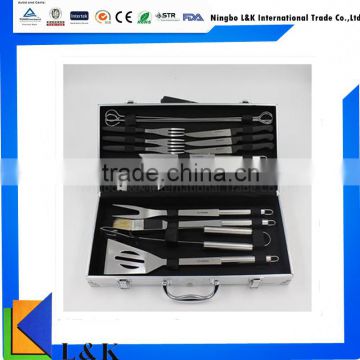 16 pieces aluminum grill bbq set, outdoor bbq grill