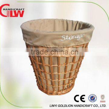 Hotel use full willow laundry hamper wholesale