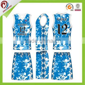 Leisure sports basketball Unifrom with free design wholesale custom reversible basketball jersey