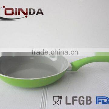 Aluminum Forged induction fry pan with bright grey ceramic coating