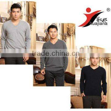 Men's 100% cashmere basic design sweater