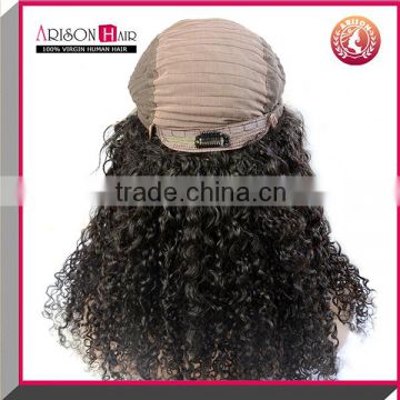 Arison Hair Cheap virgin human hair tight curl lace front wig brazilian unprocessed virgin curly hair