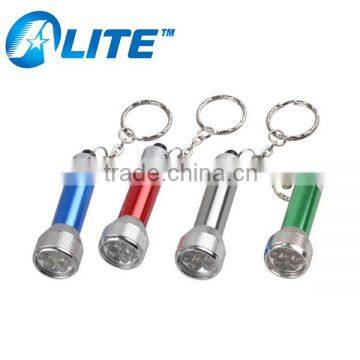 Private Logo Printing Aluminum Metal 7 LED Keyring LED Torch