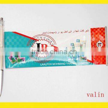 Click Banner pen,scroll ball pen,flag pen for promotion