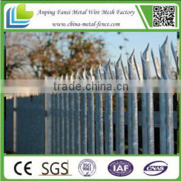 2.75m Length powder coated planters security fencing PALISADE FENCING for UK