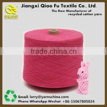 Open End Recycled Cotton Polyester hand Knitting Blended Yarn with Free Samples for Pet Toys