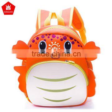 New arrival best selling lovey smiling face backpack kids school bag for girls