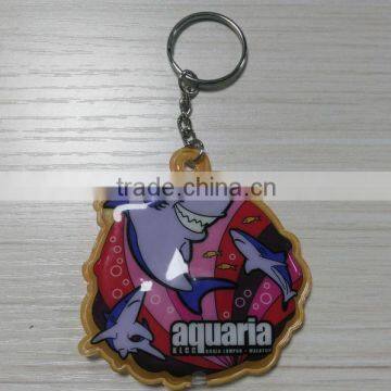 soft pvc keychain with oem logo,custom fashion promotion gift led light keychain