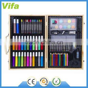 86pcs art set in wooden box for kids